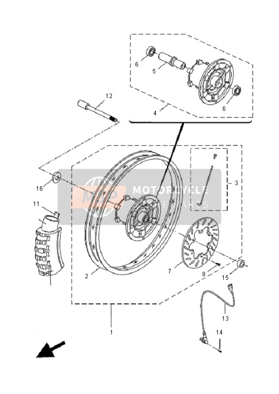 Roue avant